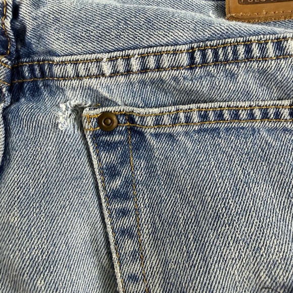 POLO JEANS COMPANY Vintage Y2K 5 Pkt Carpenter Pants 33x32 - Picture 9 of 9